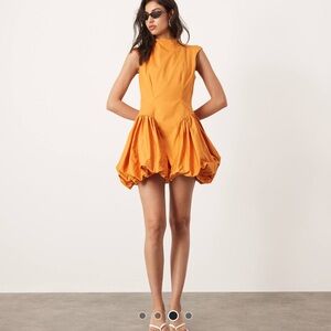 Orange asos dress
